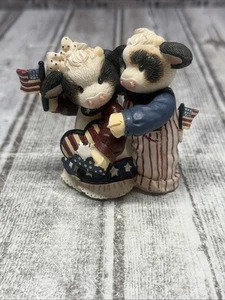 Mary’s Moo Moos Enesco Red White And Moo Patriotic Retired Rare - Picture 1 of 7