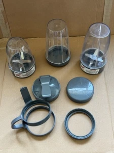 Nutribullet 3x Mugs Blender 2x Cross Extractor Blades 2x Carry handle 3x Lid - Picture 1 of 8