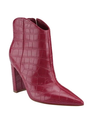 Bota Occidental MARC FISHER Mujer Roja Confort Lezari Punta Tacón Bloque 9.5 M Foto 1 de 2