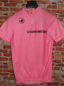 ROSA GIRO CASTELLI MAGLIA BICI CICLISMO SHIRT MAILLOT CYCLISM tg. L - Imagen 1 de 2