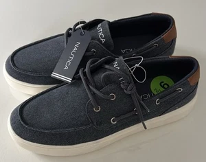 Nautica Boat Shoes Mens 9.5 Canvas - Picture 1 of 4