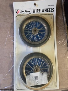 Vintage Top Flite Rc Balsa Plane Wire Wheels Topq6000 - Picture 1 of 3