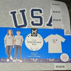 Gray USA Short Sleeve Tee Athletic Style 14/16 - Picture 1 of 1