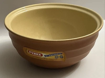 Pyrex 2.0l Ceramic Mixing Bowl Brand New Terracotta Colour - Image 1 of 4
