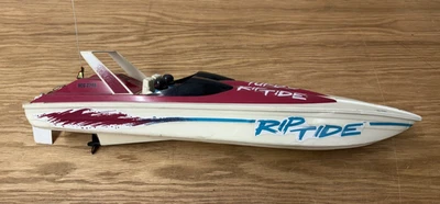 Vintage TYCO Rip Tide R/C Boat No Battery For Parts Or Repair RIPTIDE 90s - Image 1 of 4