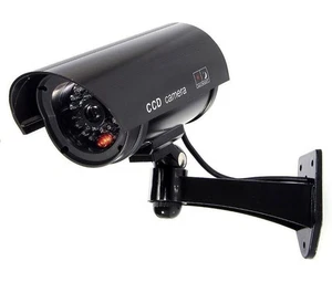 Dummy Security camera monitor infrared LED Sensor Security Bullet Fake camera - Picture 1 of 8