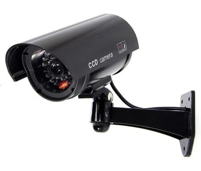 Dummy Security camera monitor infrared LED Sensor Security Bullet Fake camera - Image 1 of 4
