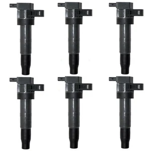 Set of 6 Ignition Spark Plug Coils for Hyundai Kia SUV Van 6 cyl 273013C000 - Picture 1 of 4