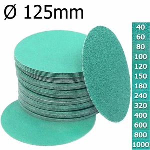 Feinschleifscheiben Klettt grün 125mm Nassschleifen Exzenter Wasserfest Schleifp - Bild 1 von 14