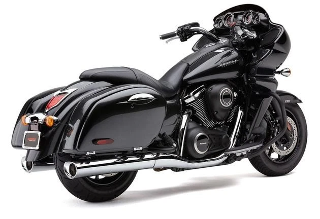 Cobra Tri-Flo Slip-On Mufflers Chrome for Kawasaki Vulcan Voyager/Vaquero/Nomad — 第 1/1 张图片