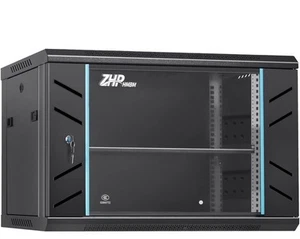 6U Wall Mount Network Server Rack Cabinet Enclosure 15.5'' Deep Door Lock - Picture 1 of 6