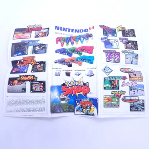 Folleto publicitario Nintendo Poster Insert ✩ Nintendo 64 Gameboy Pokemon - Imagen 1 de 6