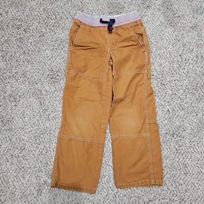 Mini Boden Boys Dark Khaki Carpender Pants Size 7y Drawstring Waist - Image 1 of 4