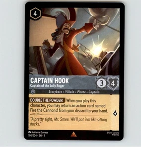 Lorcana Captain Hook - Captain of the Jolly Roger Rare Normal Fabled 190/204 NM - Picture 1 of 1