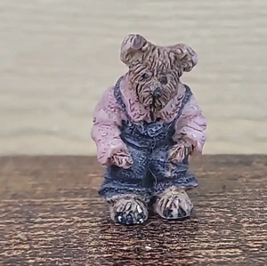  Boyds Bearly-Built Villages 2000 Ted E. Bear Mini Figure Replacement Bear Shop - Picture 1 of 3