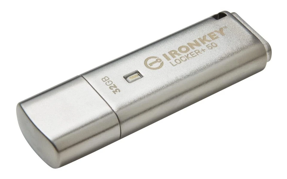 Ironkey Locker+ 50 32GB Encrypted USB Flash Drive | USB 3.2 Gen 1 | XTS-AES P... - Image 1 of 4