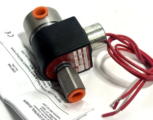 Parker 71335SN2KNJ1N0H111C2 3-Way Stainless Solenoid Valve, 24V DC, 0-80 PSI - Picture 1 of 9