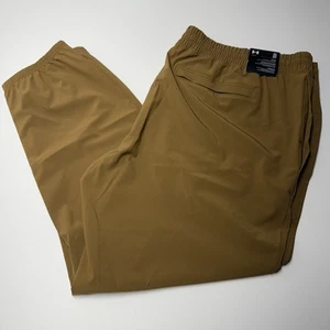 Under Armour UA Herren Vibe Woven Jogginghose Tapered Cuffed Hem Braun Gr. 3XL Neu mit Etikett - Bild 1 von 7