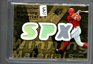 RYAN ZIMMERMAN 2007 SPX WINNING MATERIALS GAME USED JERSEY #/199 - Bild 1 von 2