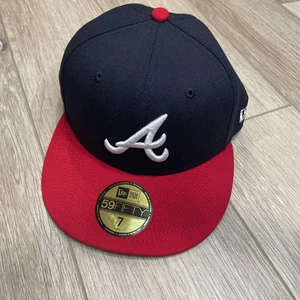 Cappello Club Atlanta Braves New Era Cap 7 Rosso Navy Home Jersey Pack 59Fifty MLB Nuovo con etichette - Foto 1 di 5