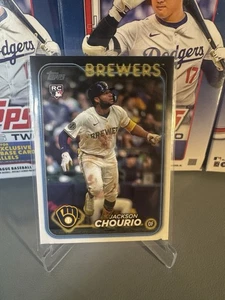 2024 Topps Update Base # US240 Jackson Chourio, Milwaukee Brewers RC - Picture 1 of 2