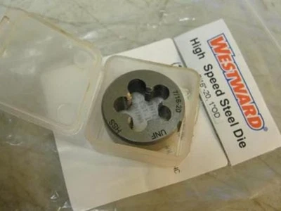 196316 年全新无盒;Westward 2LWX6 圆形实心模具;7/16 英寸 - 20;右手 — 第 1/2 张图片