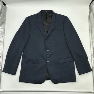 APT. 9 Slim Fit Men's Size 46R Regular Navy Blue Two-Button Blazer Suit Jacket - Picture 1 of 11
