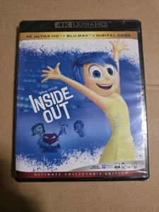 Disney Inside Out (4K Ultra HD + Blu-Ray + Digital, 2015) New Sealed - Picture 1 of 2