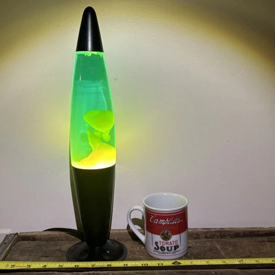 Vintage 90’s Y2K LP-20A Green/Blue Lava Lamp Black Bullet Base Working 17" RARE - Image 1 of 4