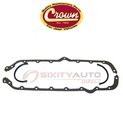 Crown Automotive Engine Oil Pan Gasket for 1970-1973 Jeep J-2500 5.0L 5.9L sd Foto 1 de 4