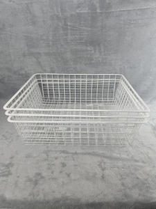 Lot Of 3 Ikea Antonius Metal Slide Pullout Baskets 16 3/8" X 20 5/8" X 5 7/8" - Picture 1 of 5