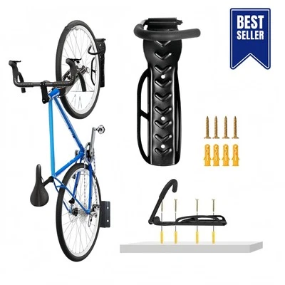 Bike Wall Mount Rack Vertical Bicycle Hanger Hook Storage for Indoor Garage Shed - Image 1 of 4