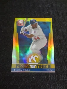 2002 Donruss Elite Passing the Torch Kirby Puckett.Cuddyer Minnesota Twins /500 - Bild 1 von 2
