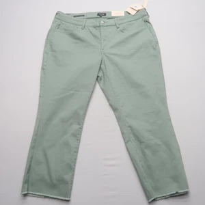 Jeans NYDJ Not Your Daughters Marilyn dritto taglia 16WP denim verde nuovo con etichette - Foto 1 di 11