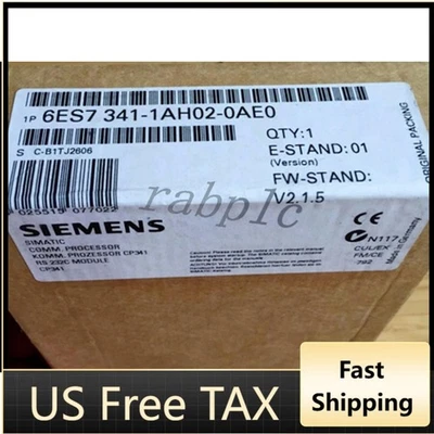 New Siemens 6ES7341-1AH02-0AE0 6ES73411AH020AE0 SIMATIC S7-300, CP 341 - Image 1 of 3