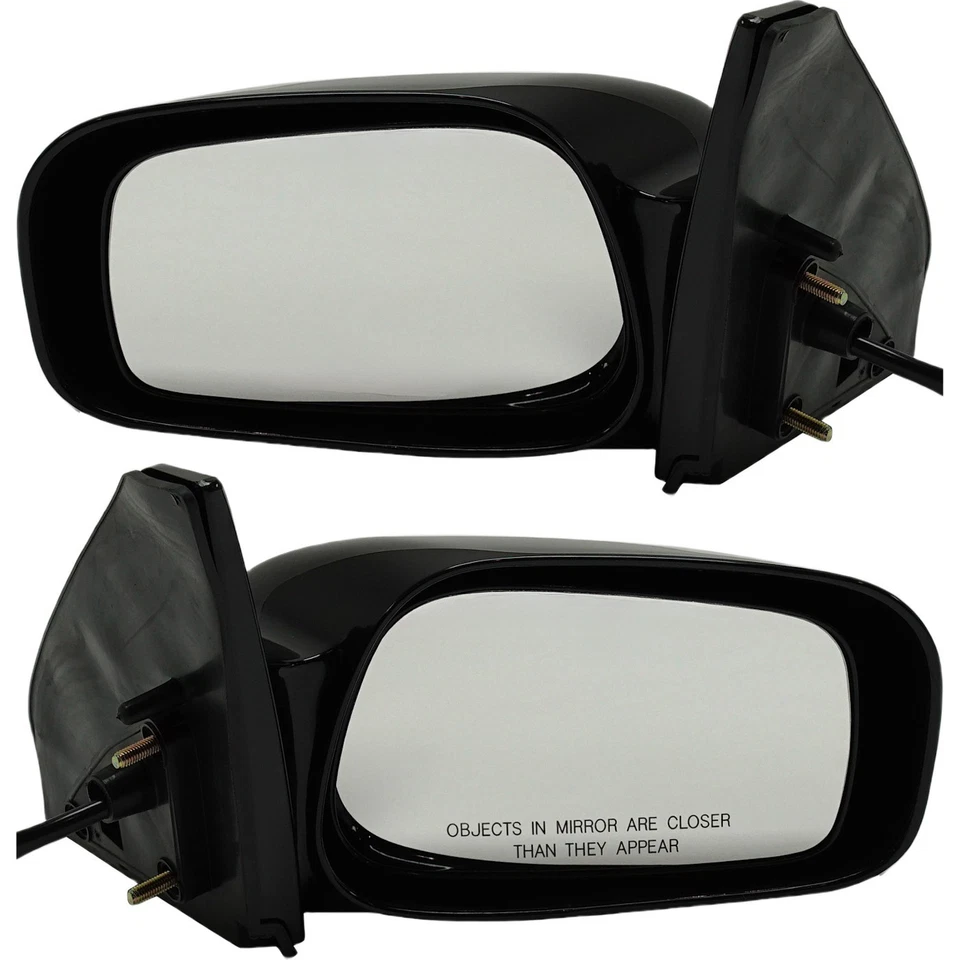 Set Of 2 Mirror Power For 2003-2008 Toyota Matrix Driver Passenger Side Primed - Image 1 of 4