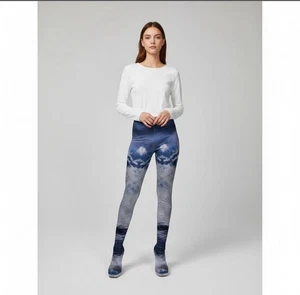 JEFFREY CAMPBELL PANTALONES Blau High Heel Plateau Hose Stiefel Plateau Gr. 6,5 - Bild 1 von 16