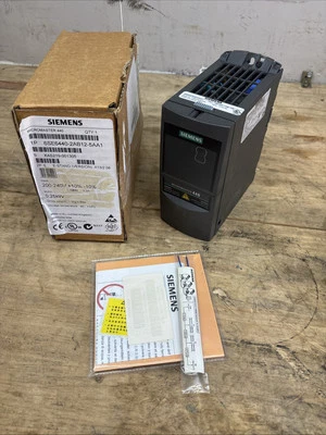 NEW Siemens 6SE6440-2AB12-5AA1 Micromaster 440 AC Drive 0.25 kW 6SE64402AB125AA1 - Image 1 of 4