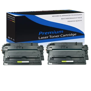 2 PK CF214A Black Toner Cartridge for HP  LaserJet Enterprise 700 M712dn M725z+ - Picture 1 of 24