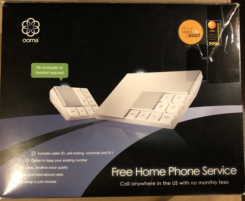 Free Home Phone Service OOMA Core Hub and Scout Internet Phone