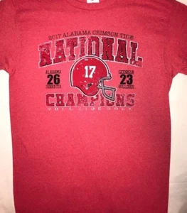 2018 Alabama Crimson Tide Championship Score T-shirt Cardinal heather color - Picture 1 of 3