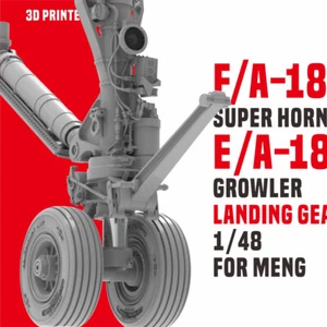EVA E/A-18E/F SUPER HORNET E/A-18G GROWLER CARRELLO DI ATTERRAGGIO SET 1/48 PER MENG - Foto 1 di 7