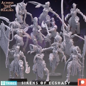 Sirens of Ecstasy (x11)Demoness/TTRPG/Wargaming/Grimdark/Across the Realm - Picture 1 of 7