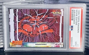 Pokemon Topps 1999 Movie Edition Mewtwo Awakenings Card #2 PSA 9 MINT LOW POP - Picture 1 of 2