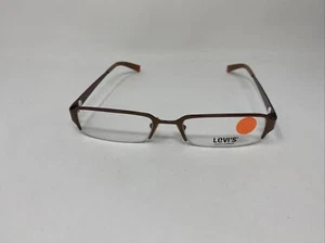 LEVIS EYEWEAR LS 527-3 51/18/135 MARCO DE GAFAS DE METAL MARRÓN EX79 - Imagen 1 de 7