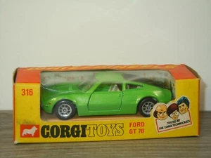 Ford GT70 - Corgi Toys Whizzwheels 316 England in Box *53347 - Picture 1 of 7