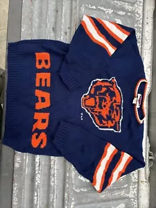 Chicago Bears Youth Sweater Vintage Size M(10-12) Vintage - Picture 1 of 5