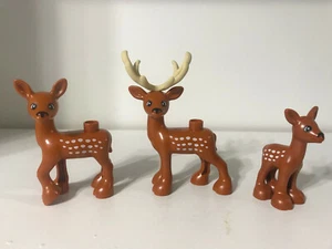 Lego Duplo Foresta Fattoria Zoo Animali Cervo Buck Corna Cervo Cervo Cervo Set Casa Cervo - Foto 1 di 3