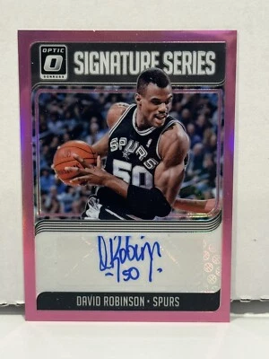 Panini Donruss Optic Signature Series Purple Prizm David Robinso 2018-19 automático/25 Foto 1 de 4