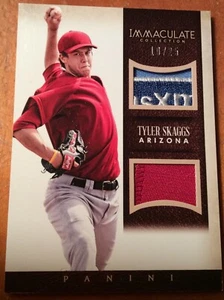 Tyler Skaggs 2014 Panini Immaculate Dual Patch /25 All Star  - Picture 1 of 1